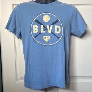 Boulevard Brewing Co KCMO baseball BLVD Logo tee